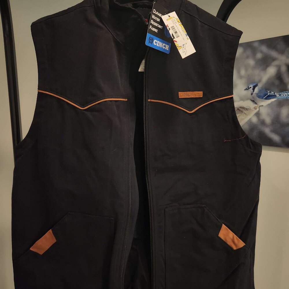 Canvas Vest Black, Heavy Duty